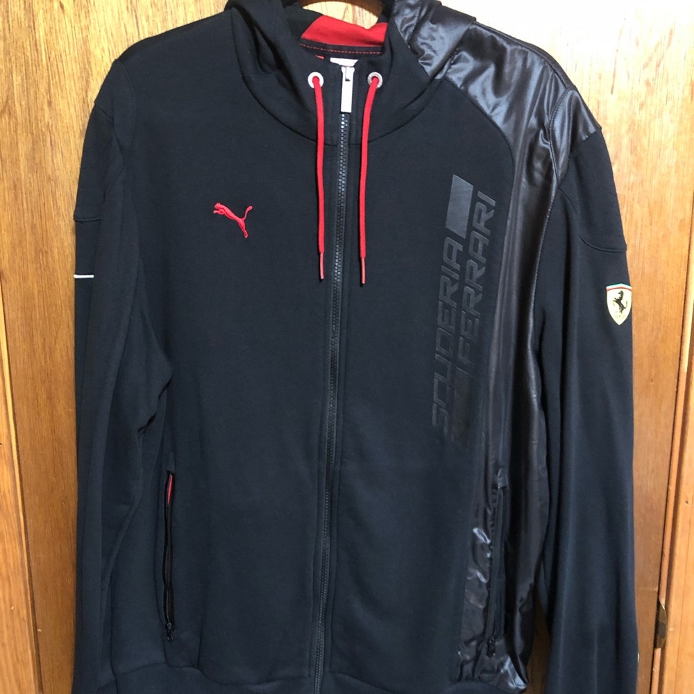 Rare Ferrari Scuderia PUMA Sweatshirt Hoodie Sz L